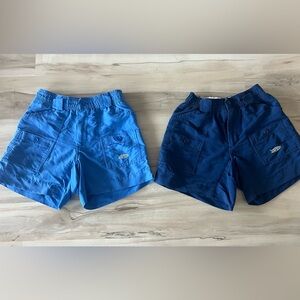 AFTCO Men's Blue and Navy Shorts